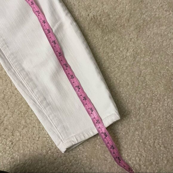 MADEWELL HIGH RISER SKINNY JEANS WHITE COTTON BLEND‎ STRETCH DENIM SIZE 31 - Picture 9 of 11